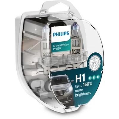 Bilde av Halogenlampe PHILIPS X tremeVision Pro150 H1 P14,5s, passer mange bilmodeller, 000000 000268, 000375, 030005050011, 07 11 9 978 3