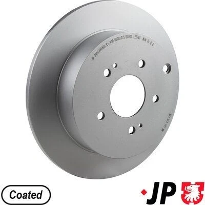 Bilde av JP GROUP 3963200600 Bremseskiver bakaksel 302 10 5 fullt ut belagt MITSUBISHI: Grandis
