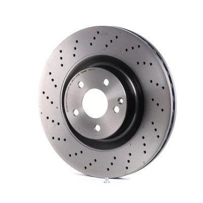 Bilde av BREMBO COATED DISC LINE 09.A817.11 Bremseskiver 350 32 5 perforert / ventilert belagt høy karbon med skruer MERCEDES BENZ: E Klasse T modell