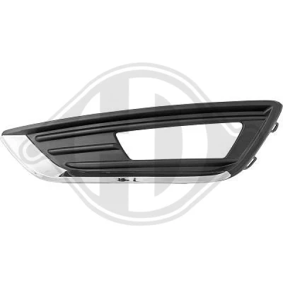 Bilde av DIEDERICHS 1419149 Ventilasjonsgitter med hull(er) for dekor / beskyttelseslist, tåkelys venstre FORD: FOCUS 3, 3 Turnier