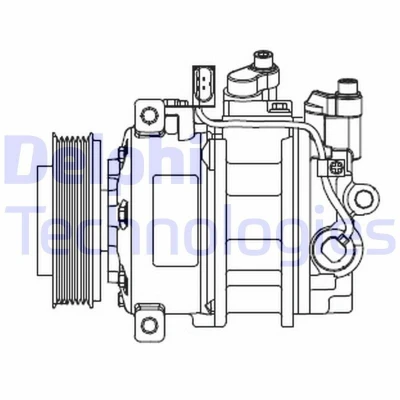 Bilde av DELPHI CS20546 Kompressor 7ZSE17 PAG 46 AUDI: A4 B6/B7 Cabrio, B6 Avant