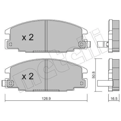 Bilde av Bremseklosser sett, Framaksel, isuzu,opel,vauxhall, 1605825, 1605916, 1605931, 4310431, 4310469, 8944611550, 8944832200, 8944832201, 8 9