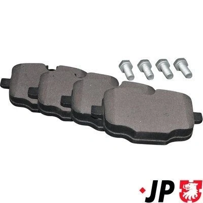 Bilde av JP GROUP 1463701710 Bremseklosser bakaksel klargjort for slitasjeindikator BMW: 5 Touring, Sedan, X3