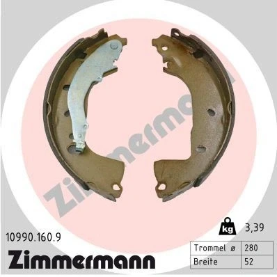 Bilde av Bremsesko sett, Bakaksel audi, cupra, ford usa, skoda, vw OE 1EA 698 525 A, B, C