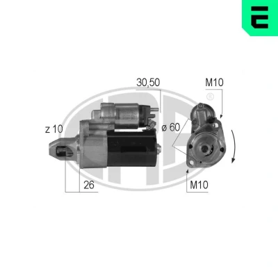 Bilde av ERA 220593A Starter 12 1,1 10 MERCEDES BENZ: E Klasse T modell, Sedan, C modell