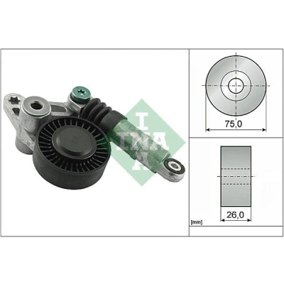 Bilde av INA 534 0098 10 Spennarm, kilerem med ribber AUDI: A4 B7 Avant, A6 C6 Avant