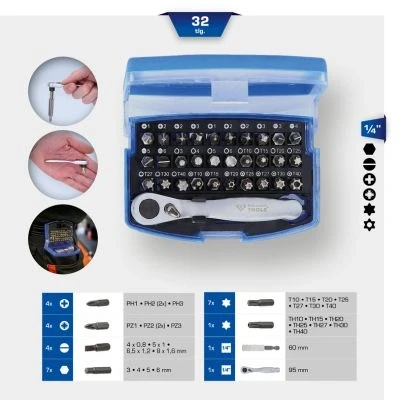 Bilde av KS TOOLS BT053532 Skrutrekker bitssett