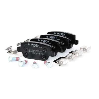 Bilde av BOSCH 0 986 494 214 Bremseklosser Low Metallic med skruer tilbehør FORD: S Max Mk1, MONDEO 4 Turnier, KUGA 1, LAND ROVER: Freelander 2 SUV