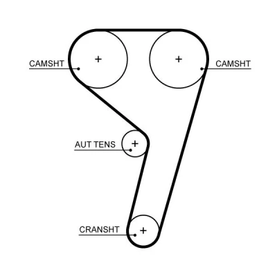 Bilde av GATES T367HOB Registerreim 129 1229mm 18mm