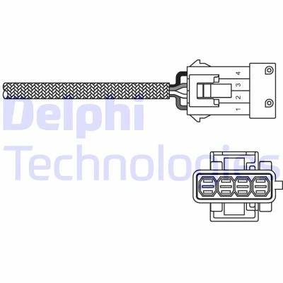 Bilde av DELPHI ES10797 12B1 Lambdasonde planarsonde, oppvarmet PEUGEOT: 307 SW, 206 Hatchback, 407 CITROËN: C5 III Stasjonsvogn