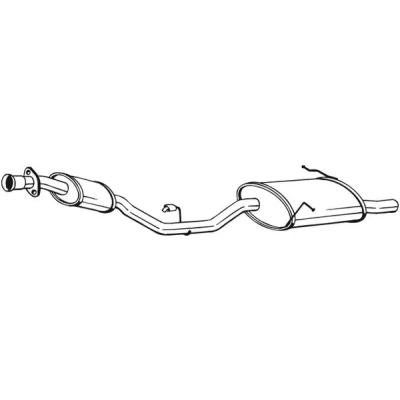 Bilde av sluttlyddemper, bmw 3 compact [e36], 18101247442