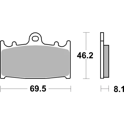 Bilde av BREMBO Sinter, Road Bremseklosser foran 07KA13LA