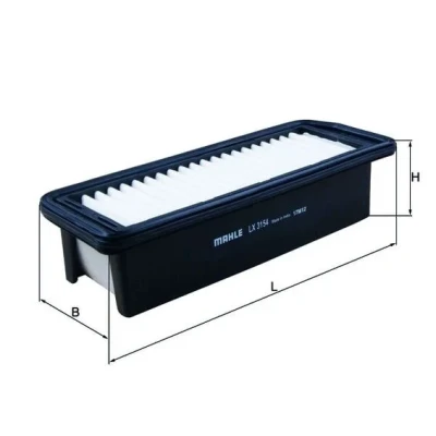 Bilde av MAHLE ORIGINAL LX 3154 Luftfilter 62,0, 62,1 95 261,9, 262 Filterinnsats