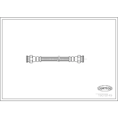 Bilde av CORTECO 19018149 Bremseslange framaksel 148 FIAT: Panda II Hatchback