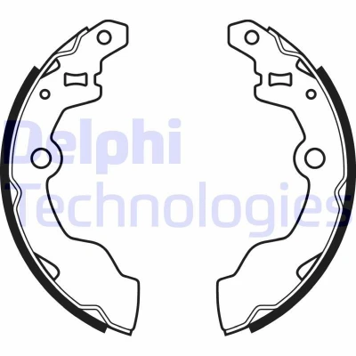 Bilde av DELPHI LS2069 Bremsesko 180mm 31mm