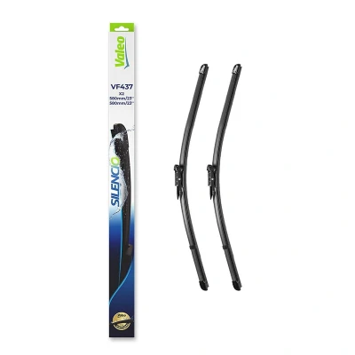 Bilde av Vindusvisker Valeo Silencio X.trm, Flat Blade Set 574637 foran Rammeløs Top Lock SAAB: 9 3 Sedan, Stasjonsvogn, Cabrio