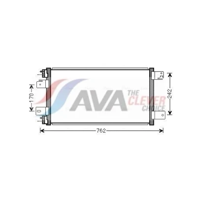 Bilde av Kondensator, klimaanlegg chrysler sebring, dodge avenger, caliber, jeep compass, patriot OE 5191252AA, 68004052AA, 68004052AB