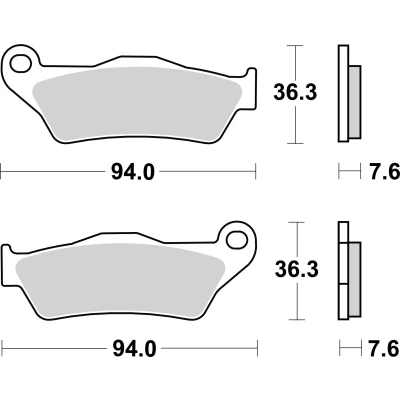 Bilde av BREMBO Sinter Offroad Bremseklosser foran og bak 07BB04SX