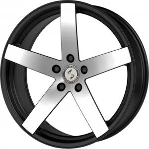 Bilde av EtaBeta Uros S Matt Black Polished 8.5x18 5/120 ET28 B72.6 Aluminiumfelger