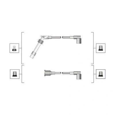 Bilde av MAGNETI MARELLI 941319170027 Pluggledninger OPEL: Astra F Caravan, Omega B Sedan, CC