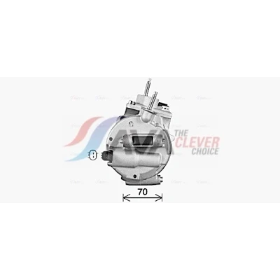 Bilde av PRASCO FDAK670 Kompressor 7SBH17C PAG 46 R 134a FORD: Mondeo 5 Kombi, S Max Mk2