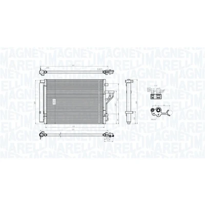 Bilde av MAGNETI MARELLI 350203778000 Kondensator med tørker 513x379,4x16 379,4 513 16 KIA: CARENS 4, Sportage III, HYUNDAI: ix35
