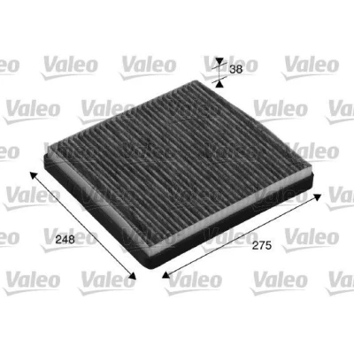Bilde av VALEO CLIMFILTER PROTECT 715512 Kupéfilter Karbonfilter 284 255 26 VOLVO: V70 2, XC70 I Cross Country, XC90