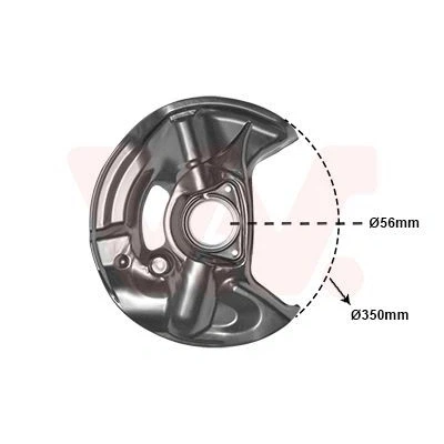 Bilde av VAN WEZEL 3029372 Bremseskjold framaksel høyre MERCEDES BENZ: SLK, E Klasse Sedan, C Sedan