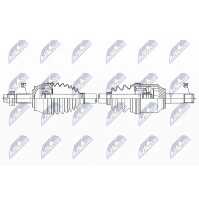 Bilde av Drivaksel, Framaksel venstre, abarth 500 / 595 695, 500c 595c 695c, 51820349, 51955479