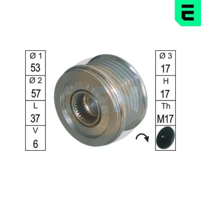 Bilde av Frihjul, dynamo, dodge caliber, jeep compass, patriot, 4891737AB, A002TJ0481, A002TJ0481ZC, A002TX0281, A002TX0281ZC, A003TJ2581, A003TJ