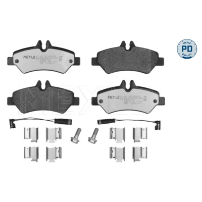Bilde av MEYLE 025 291 9019/PD Bremseklosser PD Quality bakaksel inkl. slitasjevarselkontakt med antihyle blikk MERCEDES BENZ: Sprinter 3.5 T Van