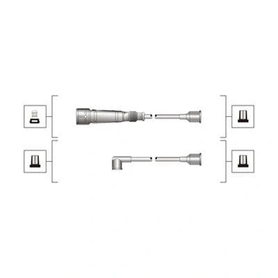 Bilde av MAGNETI MARELLI 941319170103 Pluggledninger AUDI: 100 C4 Sedan