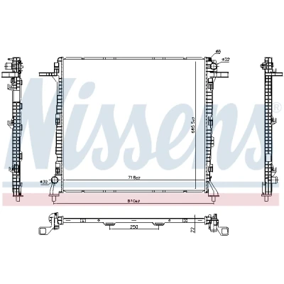 Bilde av Radiator, motorkjøling, vw crafter buss, flak/chassi, skåp, grand california camper, 2N0121253A, 2N0121253C