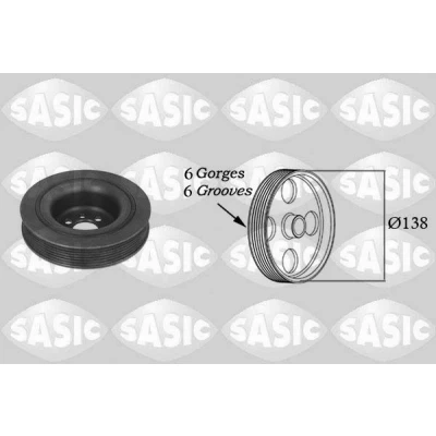 Bilde av SASIC 9001800 Remskive Veivaksel 138 AUDI: A4 B7 Avant, B6 VOLKSWAGEN: Transporter 5 Bus, 5, SKODA: Octavia 2 Combi