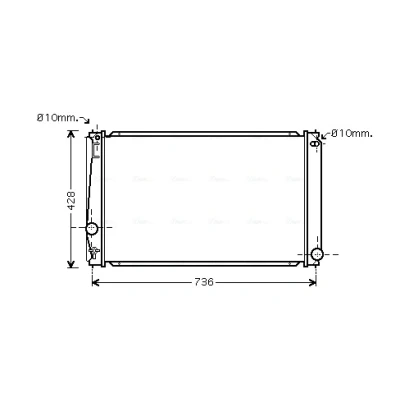 Bilde av Radiator AVA QUALITY COOLING TO2419