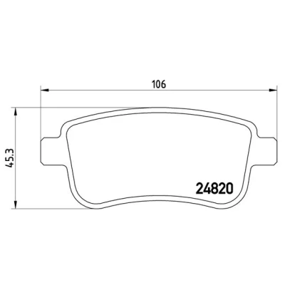Bilde av BREMBO P 68 054 Bremseklosser ekskl. slitasjevarselkontakt med bremsecaliperskruer tilbehør RENAULT: GRAND SCENIC 3, Fluence