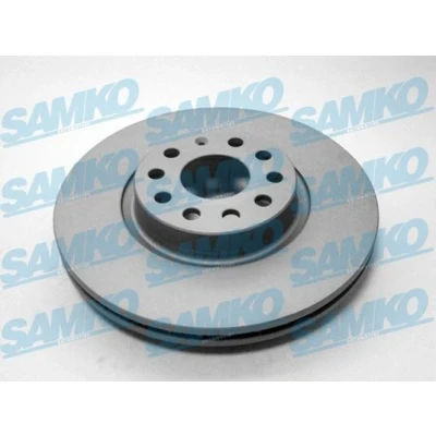 Bilde av SAMKO A1004VR Bremseskiver 312 25 5 innvendig ventilert belagt VOLKSWAGEN: Golf 7, Caddy 3, Touran I, AUDI: A3 Sedan, Sportback, A1 Sportback
