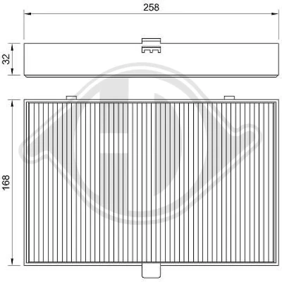 Bilde av DIEDERICHS DCI0030 Kupéfilter pollenfilter 260 180 40 Climate VOLVO: V70 I, 850 Stasjonsvogn, S70