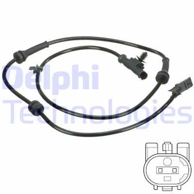 Bilde av DELPHI SS20616 ABS sensor aktiv 1155 NISSAN: Note I
