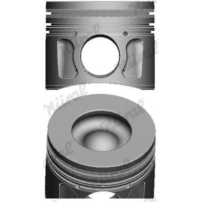Bilde av NÜRAL 87 427707 10 Motorstempel 86,5 med kjølekanal, kolberingbærer, for trapesstempelstang FORD: Transit Mk6 Flatvogn lastebil/Chassis