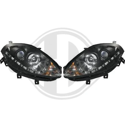 Bilde av DIEDERICHS HD Tuning 3463385 sett hovedfrontlys med motor for høydejustering hovedlys
