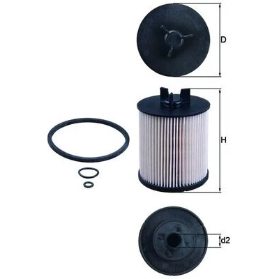 Bilde av MAHLE ORIGINAL KX 86/1D Drivstoffilter Filterinnsats AUDI: A2