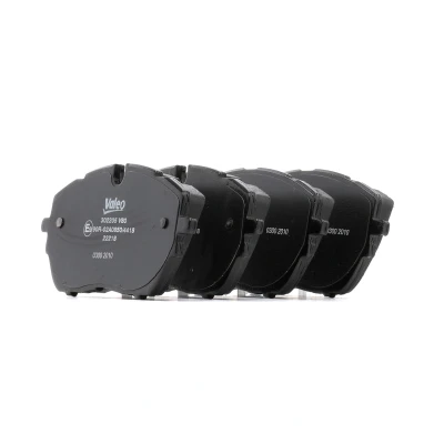 Bilde av VALEO 302205 Bremseklosser framaksel ekskl. slitasjevarselkontakt med antihyle blikk PEUGEOT: 308 SW 2, 3008 II SUV, Hatchback