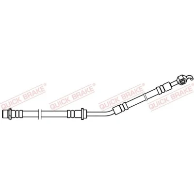 Bilde av QUICK BRAKE 58.870 Bremseslange 196, 250 TOYOTA: Yaris II Hatchback, Urban Cruiser, III Hatchback