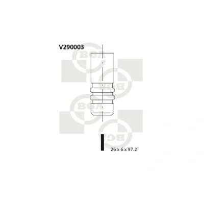 Bilde av Utløpsventil, chevrolet,opel,saab,vauxhall, 4772414, 642208, 642211, 90502323, 90502326