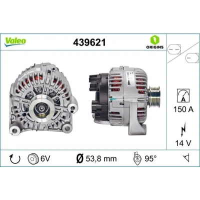 Bilde av VALEO 439621 Dynamo 14V 150A BMW: 5 Touring, Sedan, X3