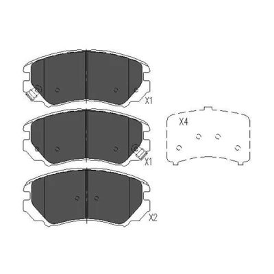 Bilde av KAVO PARTS KBP 3008 Bremseklosser med akustisk slitasjevarsel SSANGYONG: Rexton / 2, HYUNDAI: Tucson, Coupe II, KIA: Sportage II