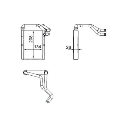 Bilde av MAHLE ORIGINAL AH 273 000S Varmeveksler