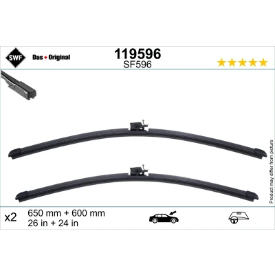 Bilde av Vindusvisker Swf 119596 650, 600mm foran med spoiler for venstreratt MERCEDES BENZ: Sprinter 3.5 t Tourer, Van