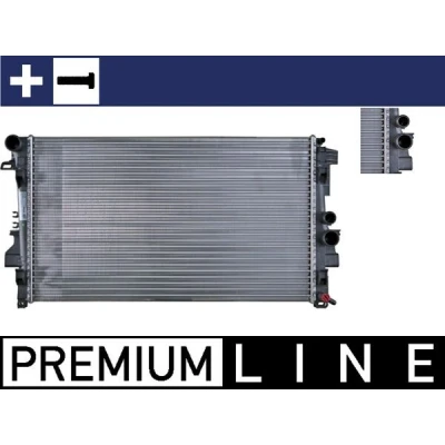 Bilde av MAHLE ORIGINAL CR 608 000P Radiator for kjøretøy med/uten klimaanlegg 680 405 26 med skrue Kjøleribber satt sammen mekanisk MERCEDES BENZ: Vito Mixto